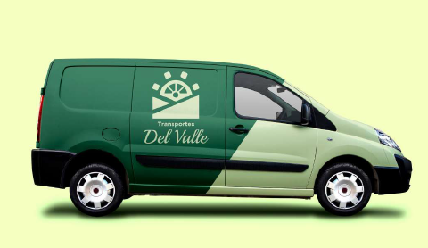 Vehículo de Transportes Del Valle para encomiendas livianas